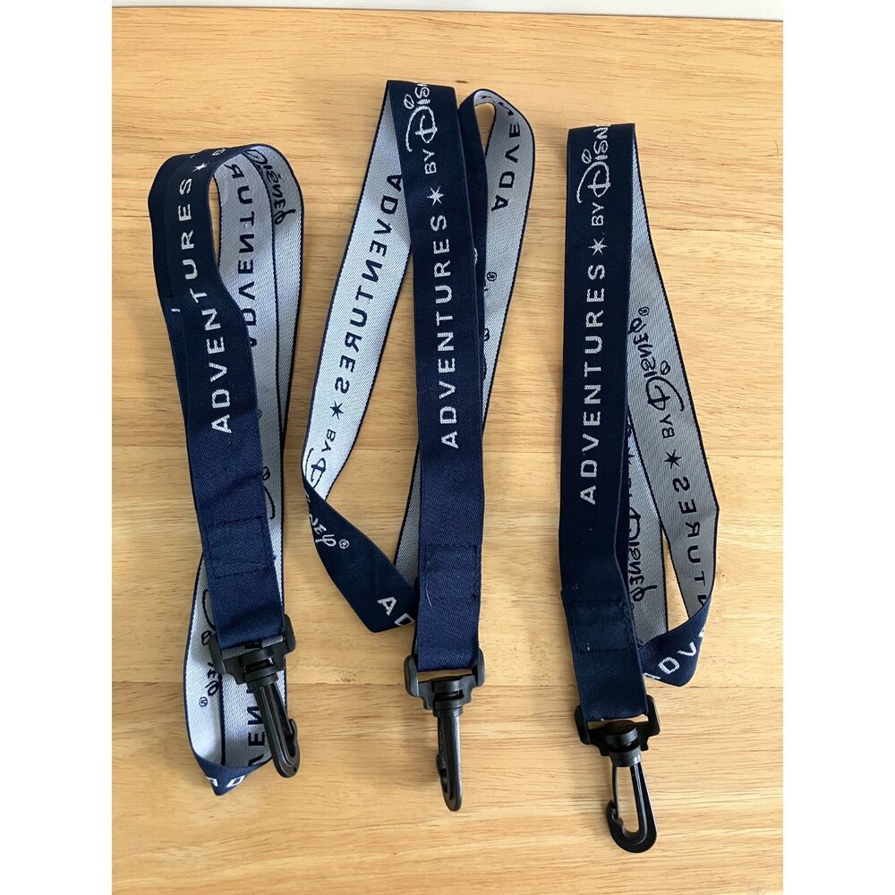 Adventures by Disney Lot of 3 Used Pin Lanyards